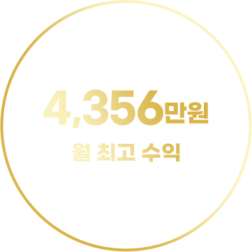 4,356만원 월 최고 수익