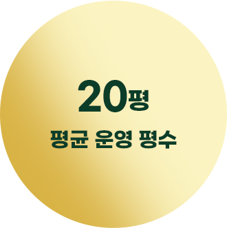 20평 평균 운영 평수